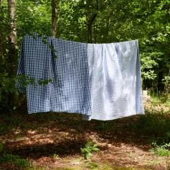 JUNA sengetøj 140x220 cm - 100% økologisk bomuld - Bæk&Bølge lyseblå