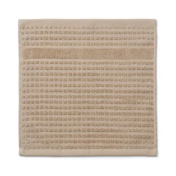 JUNA vaskeklud - 100% økologisk bomuld - 30x30 cm - Check sand