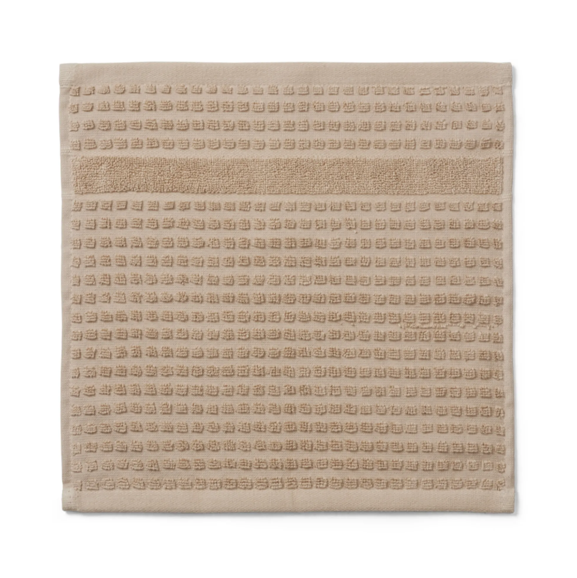 JUNA vaskeklud - 100% økologisk bomuld - 30x30 cm - Check sand