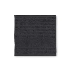 JUNA vaskeklud - 100% økologisk bomuld - 30x30 cm - Check mørkegrå