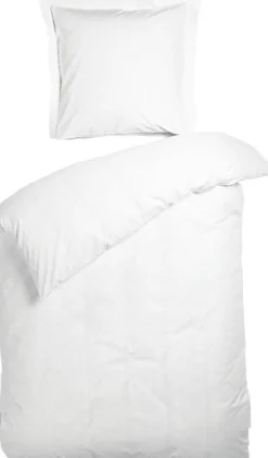 Junior sengetøj 100x140 cm - 100% bomuld - Hvidt jacquardvævet mønster