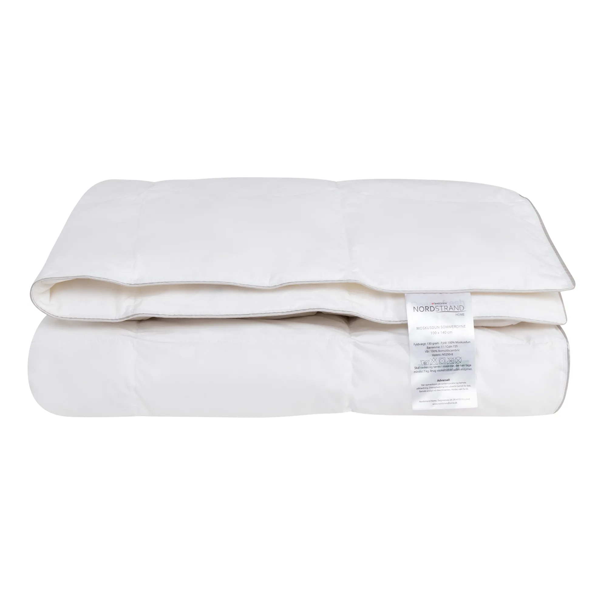Junior sommerdyne - 100% moskusdun dyne - Let og sval - 100x140 cm - Nordstrand Home juniordyne