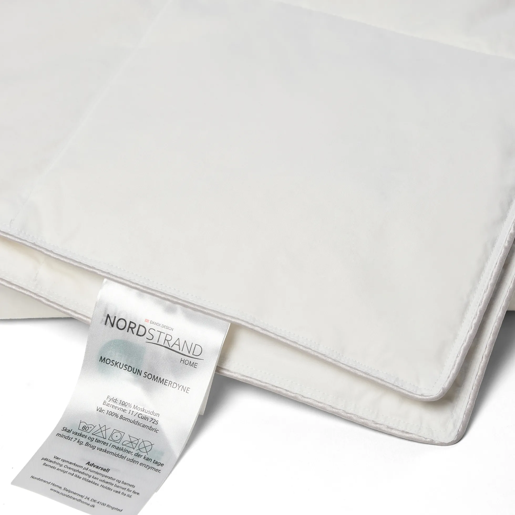 Junior sommerdyne - 100% moskusdun dyne - Let og sval - 100x140 cm - Nordstrand Home juniordyne