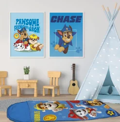 Junior sovepose - Paw Patrol Blå - 70x140 cm - vandafvisende
