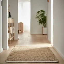 Jute tæppe - Naturfarvet - Stort gulvtæppe - 140x200 cm - Nordstrand Home