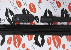 Kabine kuffert - Hardcase letvægt kuffert - Trolley med motiv - Kiss & Love