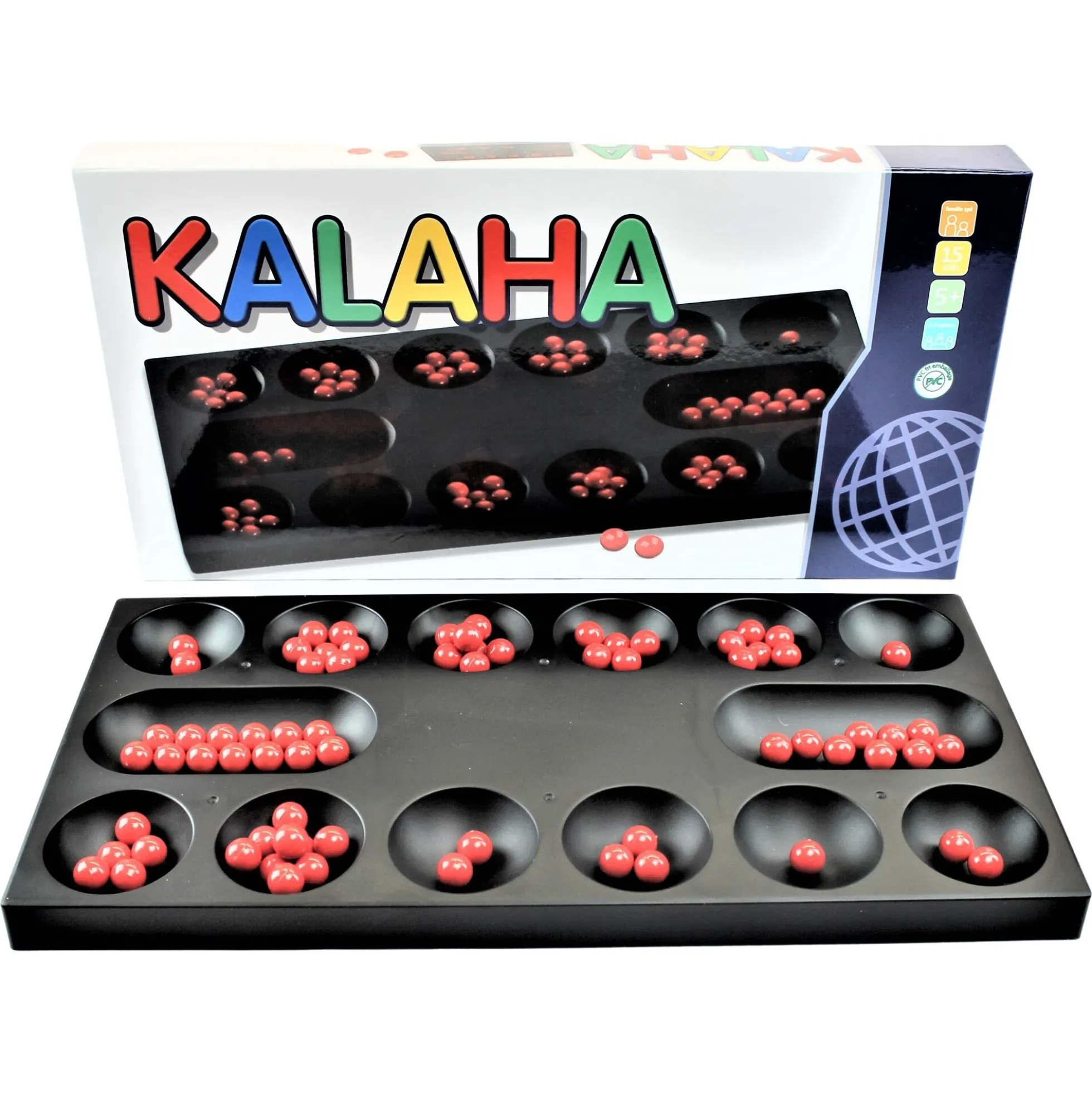 Kalaha spil - 22x43 cm - 73 dele