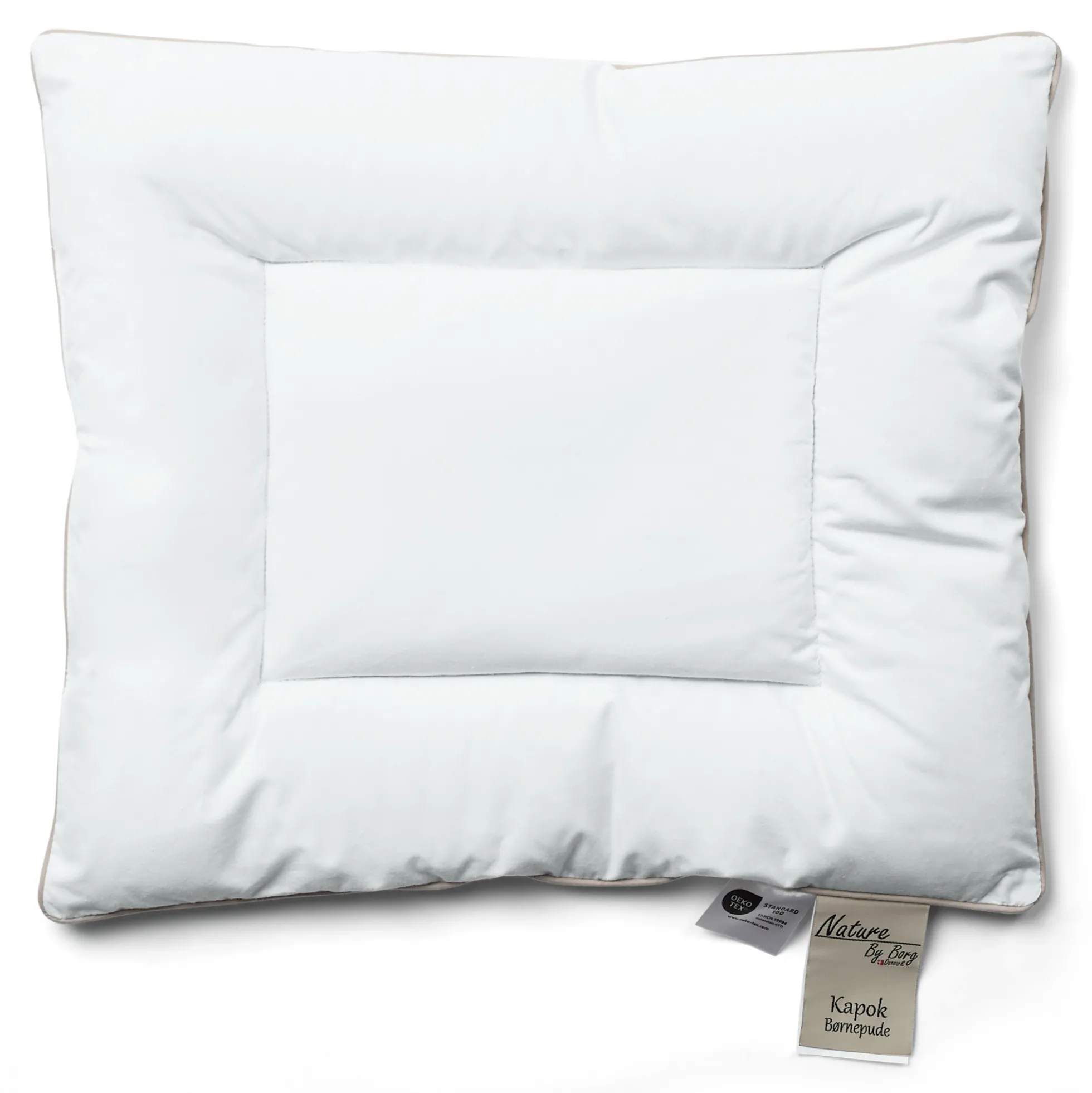 Kapok babypude - Økologisk og allergivenlig lav pude - 40x45 cm - Nature By Borg