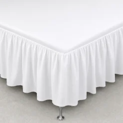 Kappelagen 120x200 cm - 100% blødt bomulds lagen - Hvidt sengekappe by Nordstrand Home