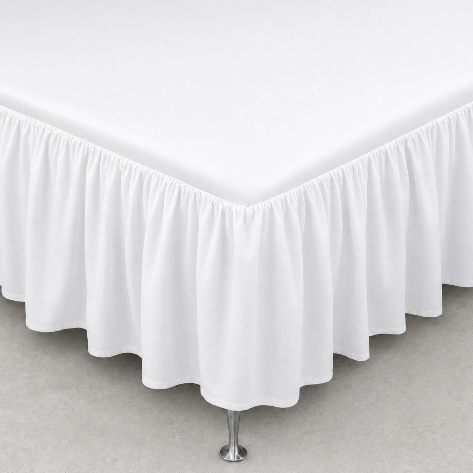 Kappelagen 120x200 cm - 100% blødt bomulds lagen - Hvidt sengekappe by Nordstrand Home