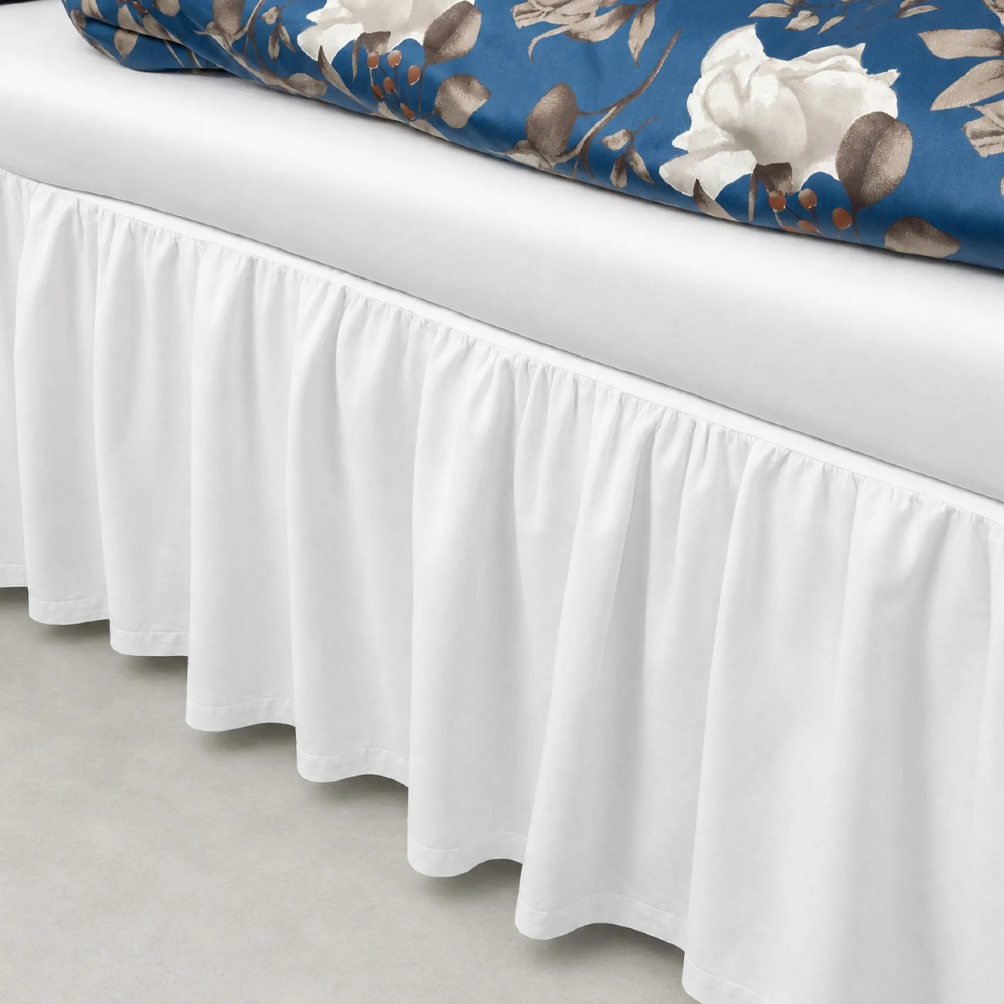 Kappelagen 120x200 cm - 100% blødt bomulds lagen - Hvidt sengekappe by Nordstrand Home