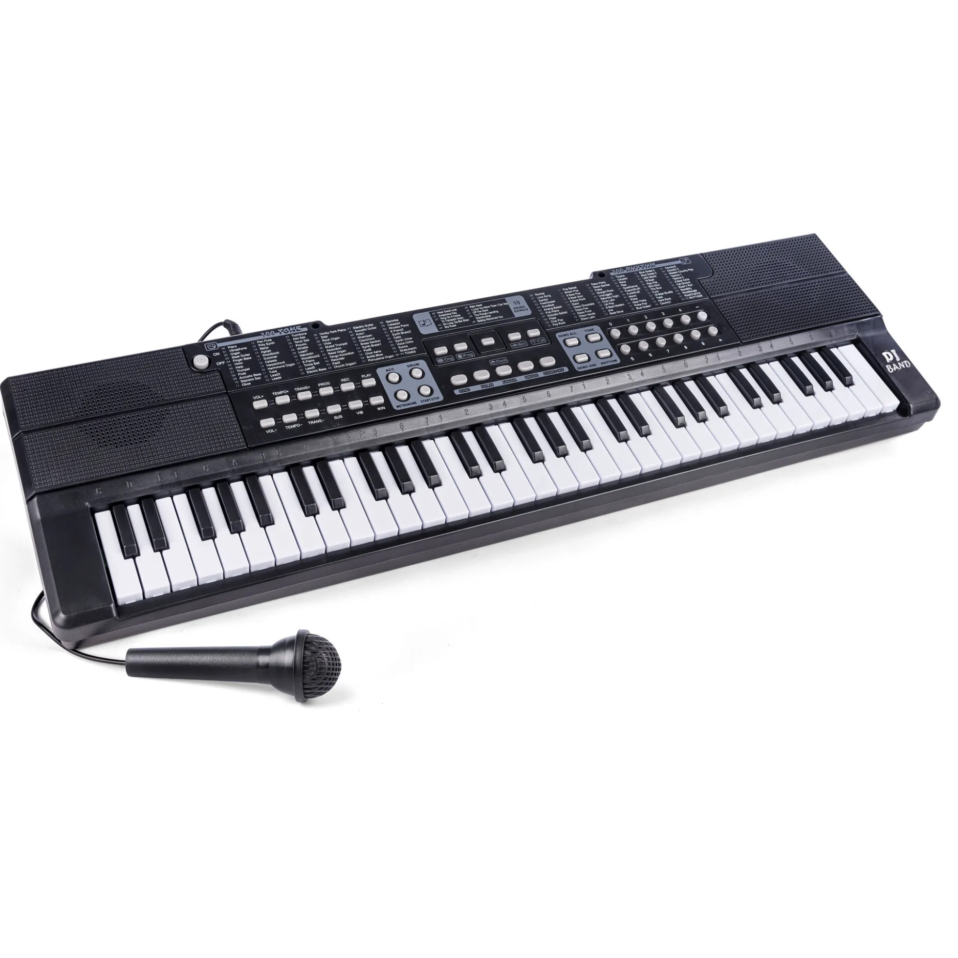 Keyboard til børn med mikrofon, lyde og rytmer - 61 tangenter