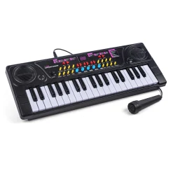 Keyboard til børn med mikrofon, lyde og rytmer - 37 tangenter