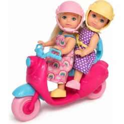 Kiki dukker med pink motorcykel - 11 cm