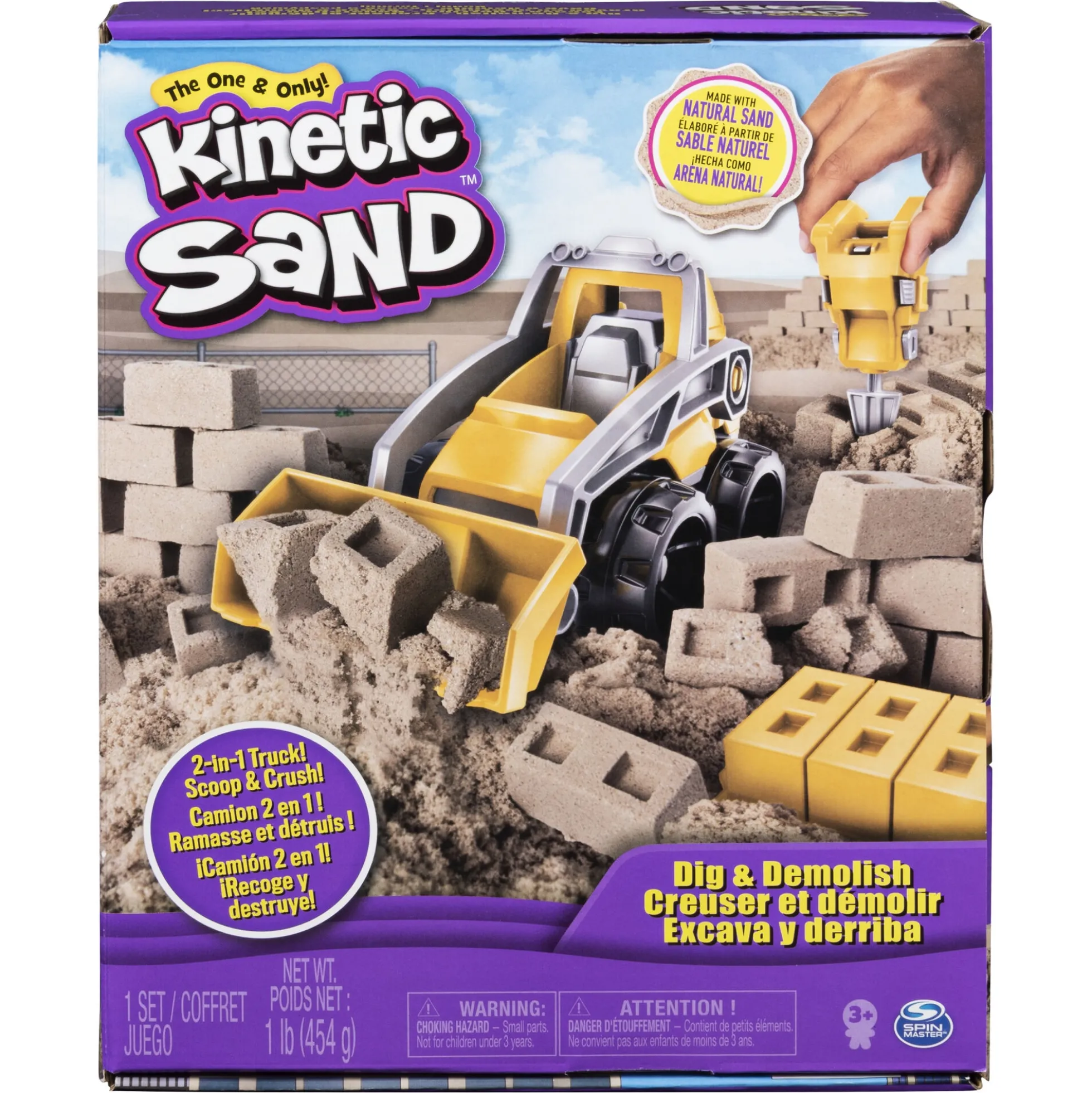 Kinetic Sand Dig & Demolish grav- og nedrivningssæt