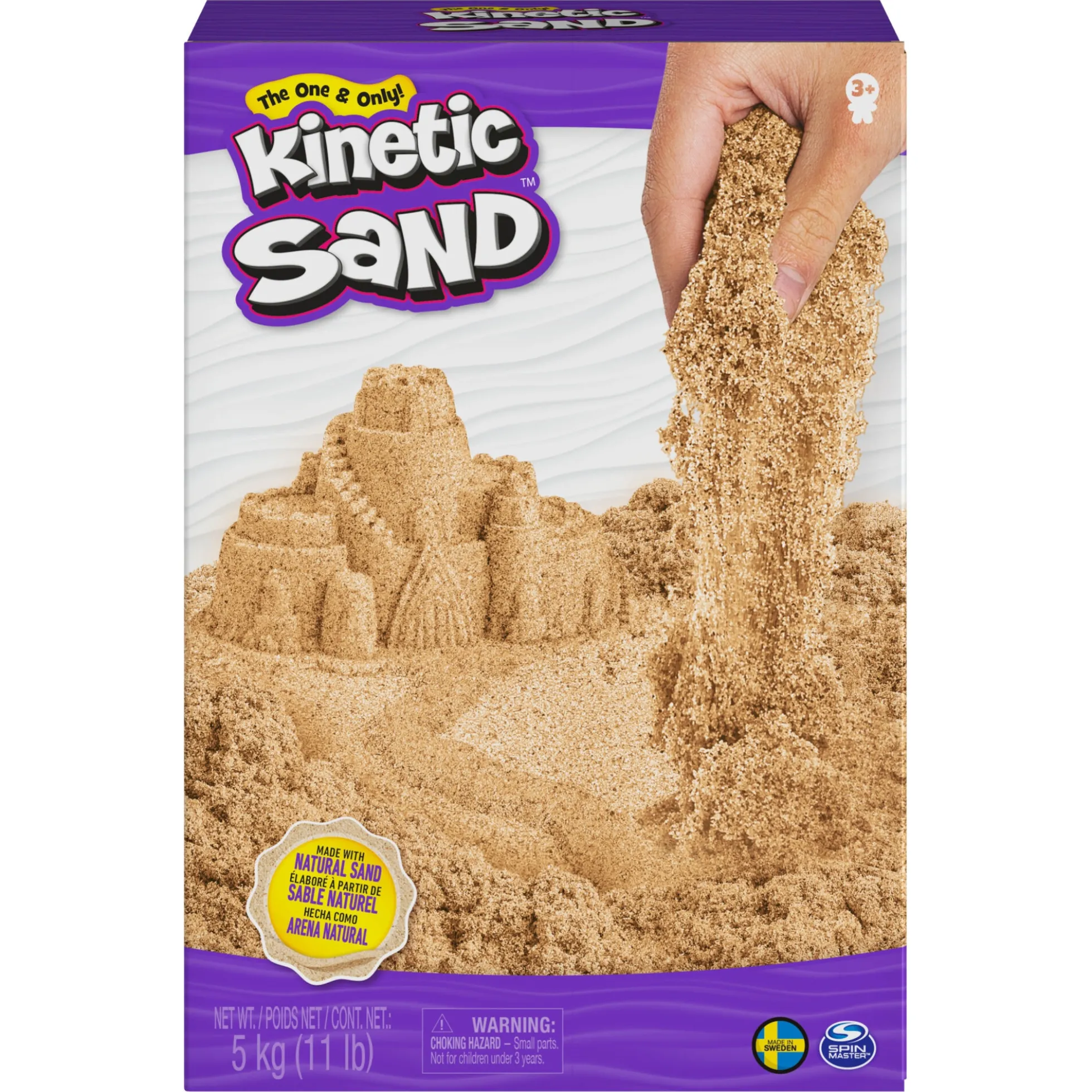 Kinetic Sand naturfarvet – 5 kg
