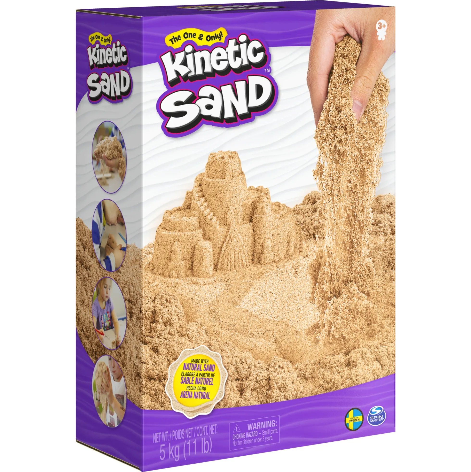 Kinetic Sand naturfarvet – 5 kg