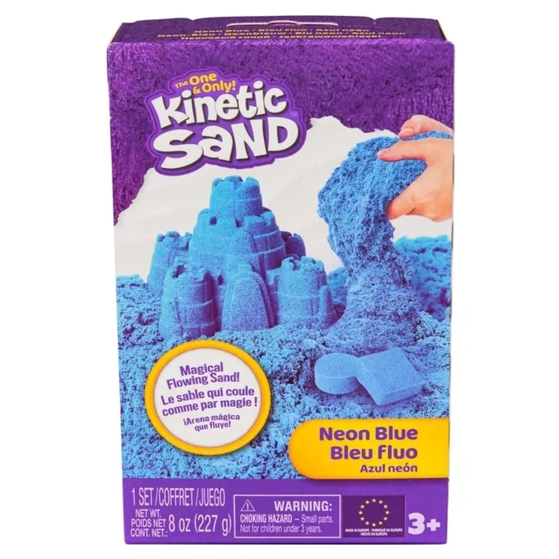 Kinetic Sand neonblå – 226 g