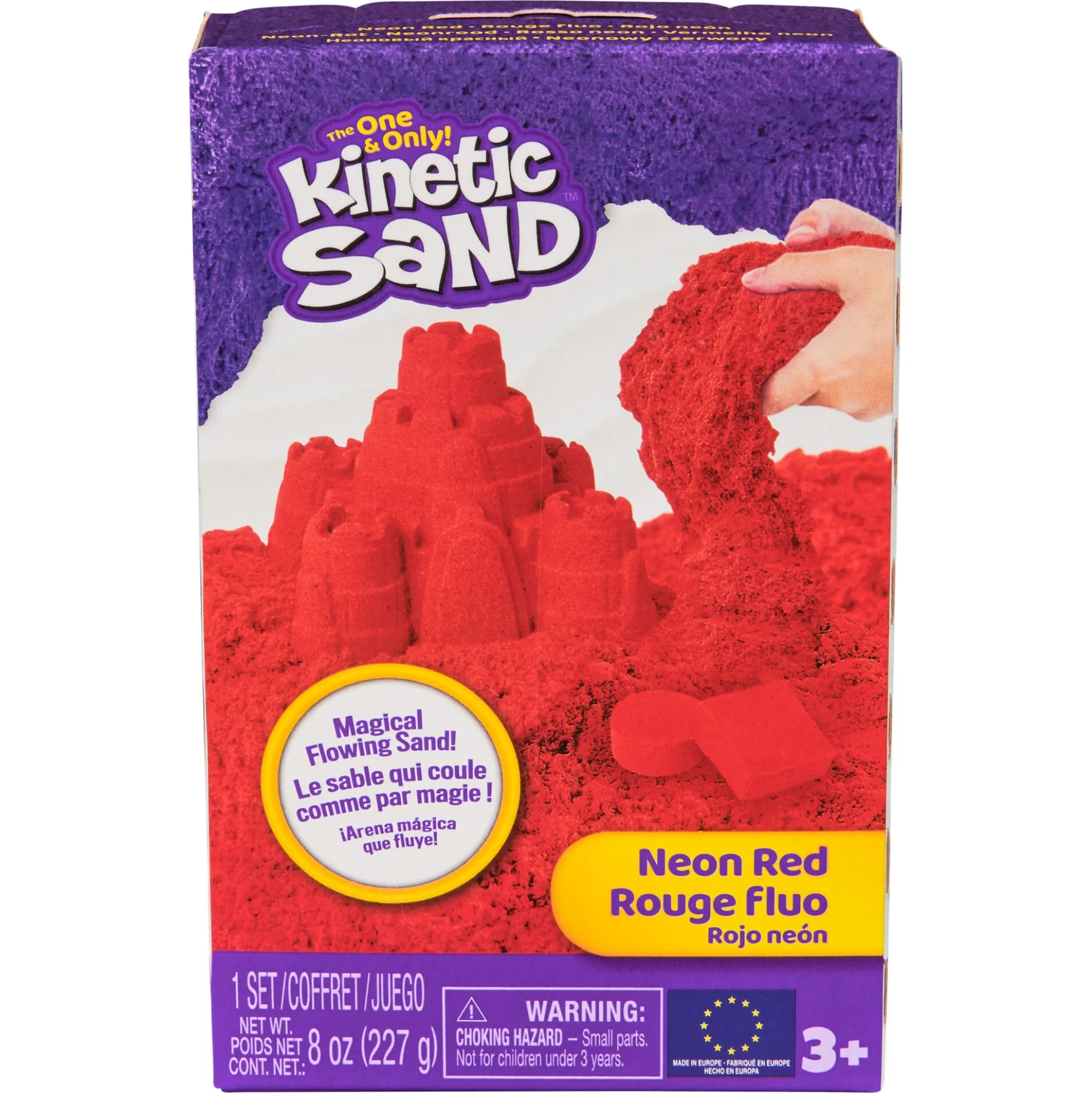 Kinetic Sand neonrød – 226 g