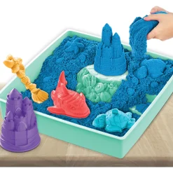 Kinetic Sand sandkassesæt blå – 450 g