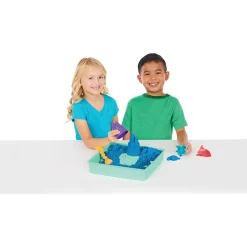 Kinetic Sand sandkassesæt blå – 450 g