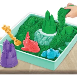 Kinetic Sand sandkassesæt grøn – 450 g