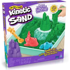 Kinetic Sand sandkassesæt grøn – 450 g