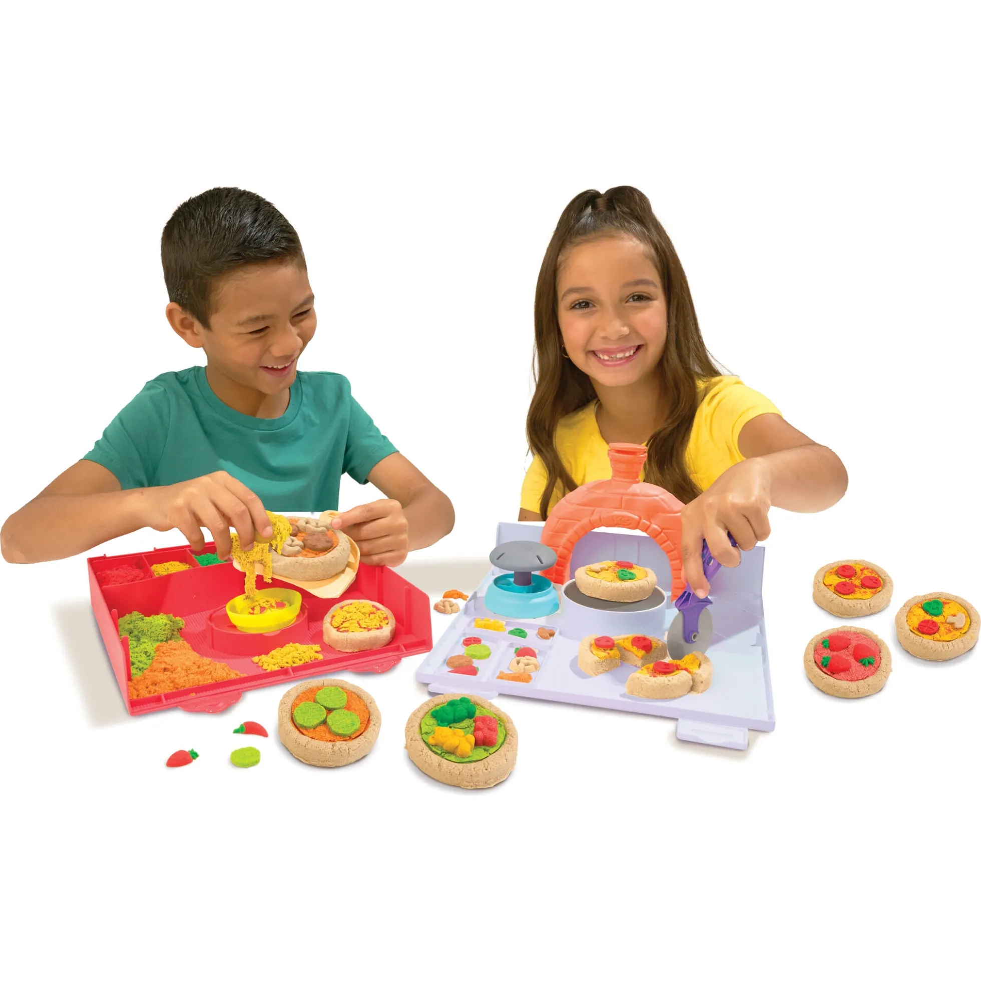 Kinetic Sand Squish-pizzasæt – 450 g
