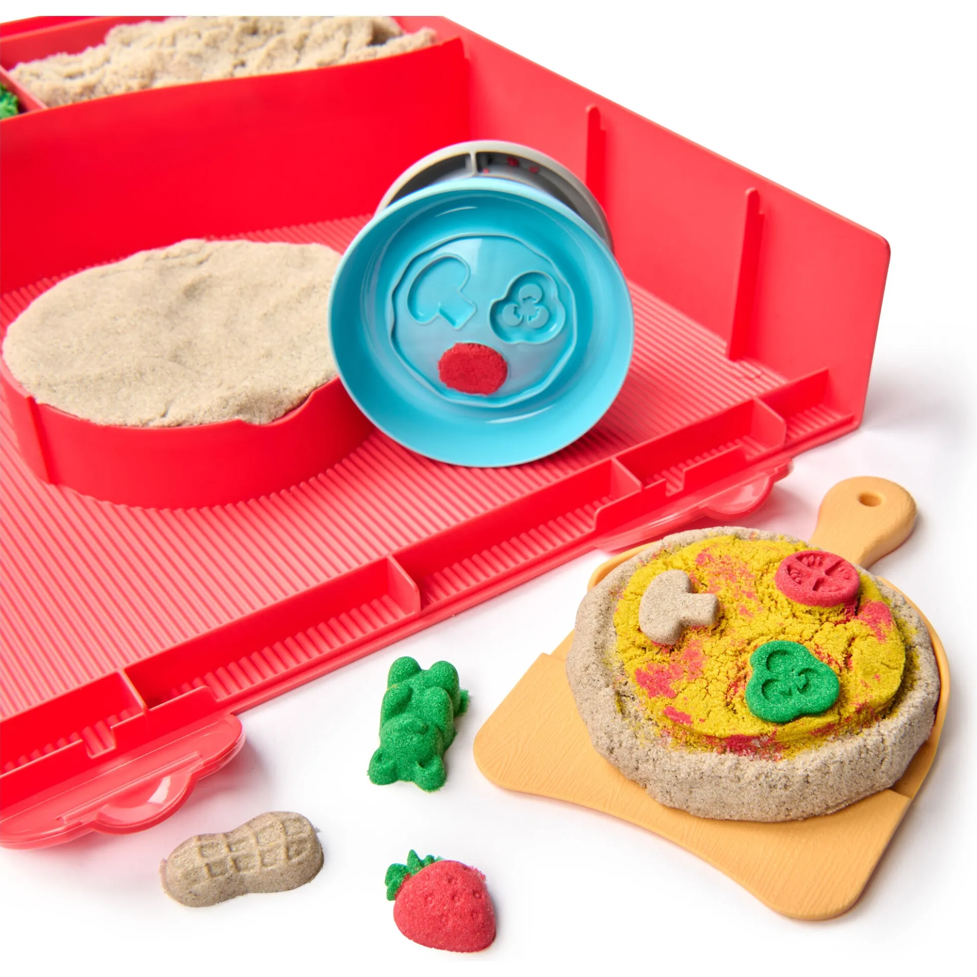 Kinetic Sand Squish-pizzasæt – 450 g