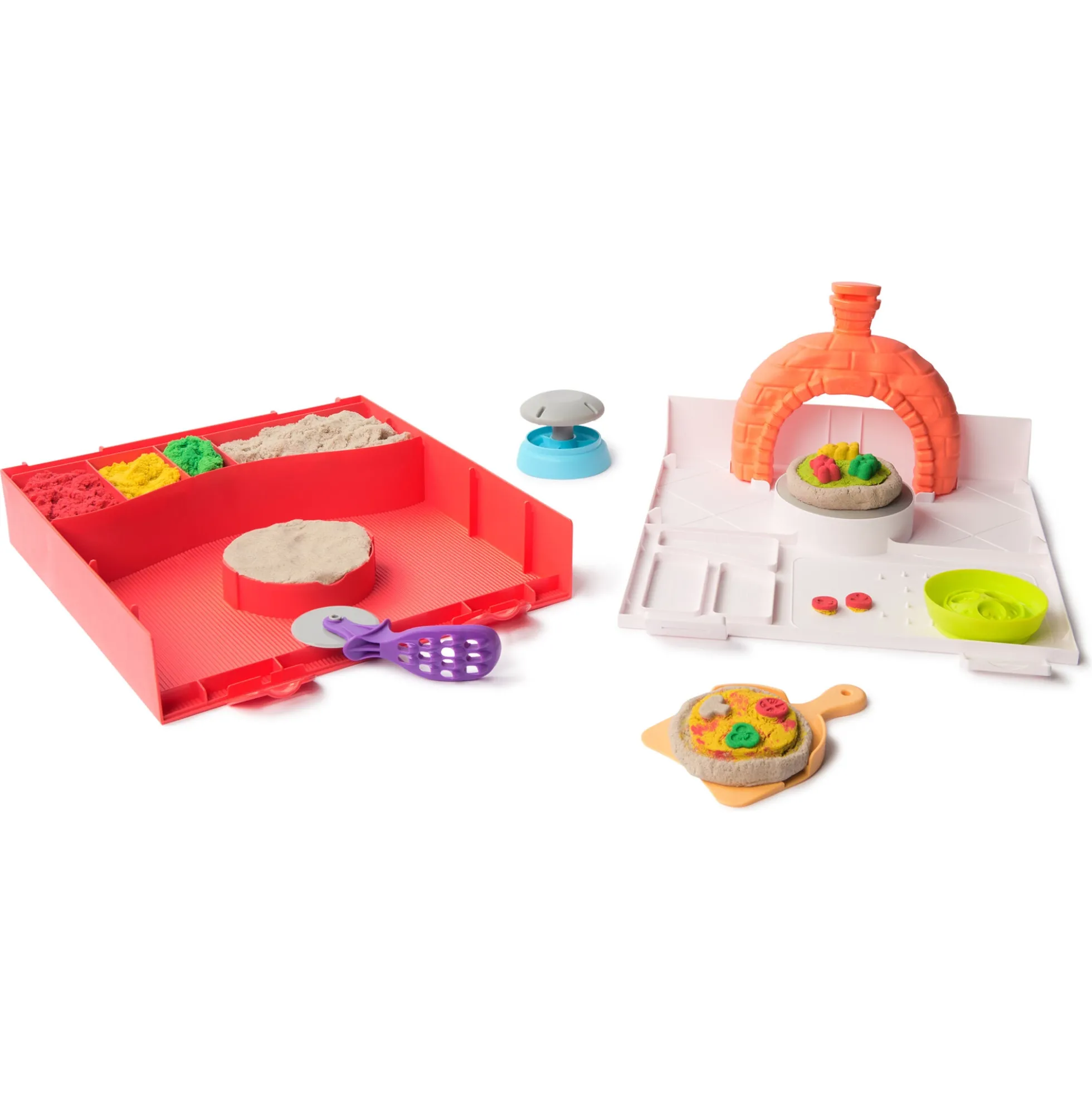 Kinetic Sand Squish-pizzasæt – 450 g