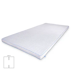 Kølende H-split topmadras - 160x200 cm 5 cm høj - 5 zoner - Memoryskum topmadras - SLEEP TECH by Borg