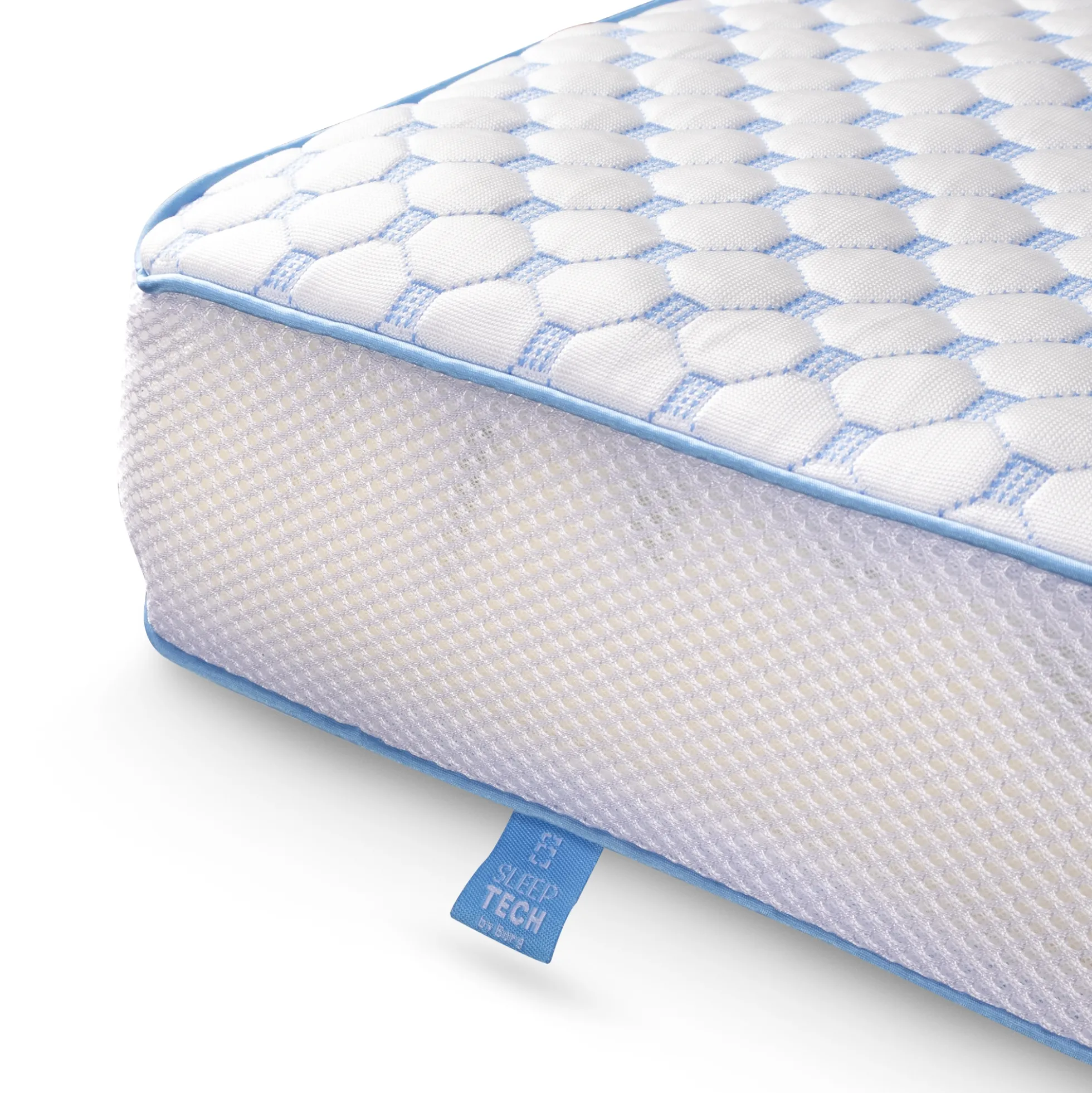 Kølende H-split topmadras - 180x210 cm - 7 zoner - Luksus memoryskum topmadras 8 cm høj - SLEEP TECH By Borg