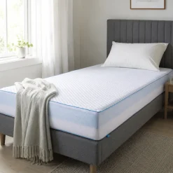 Kølende madras 90x210 - Højde 18 cm - Luksus skummadras med kølende memoryskum - 7 zoner - SLEEP TECH by Borg