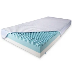 Kølende madras 70x200 - Højde 18 cm - Luksus skummadras med kølende memoryskum - 7 zoner - SLEEP TECH by Borg