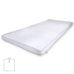 Kølende U-split topmadras - 180x200 cm - 7 zoner - Luksus memoryskum topmadras 8 cm høj - SLEEP TECH By Borg