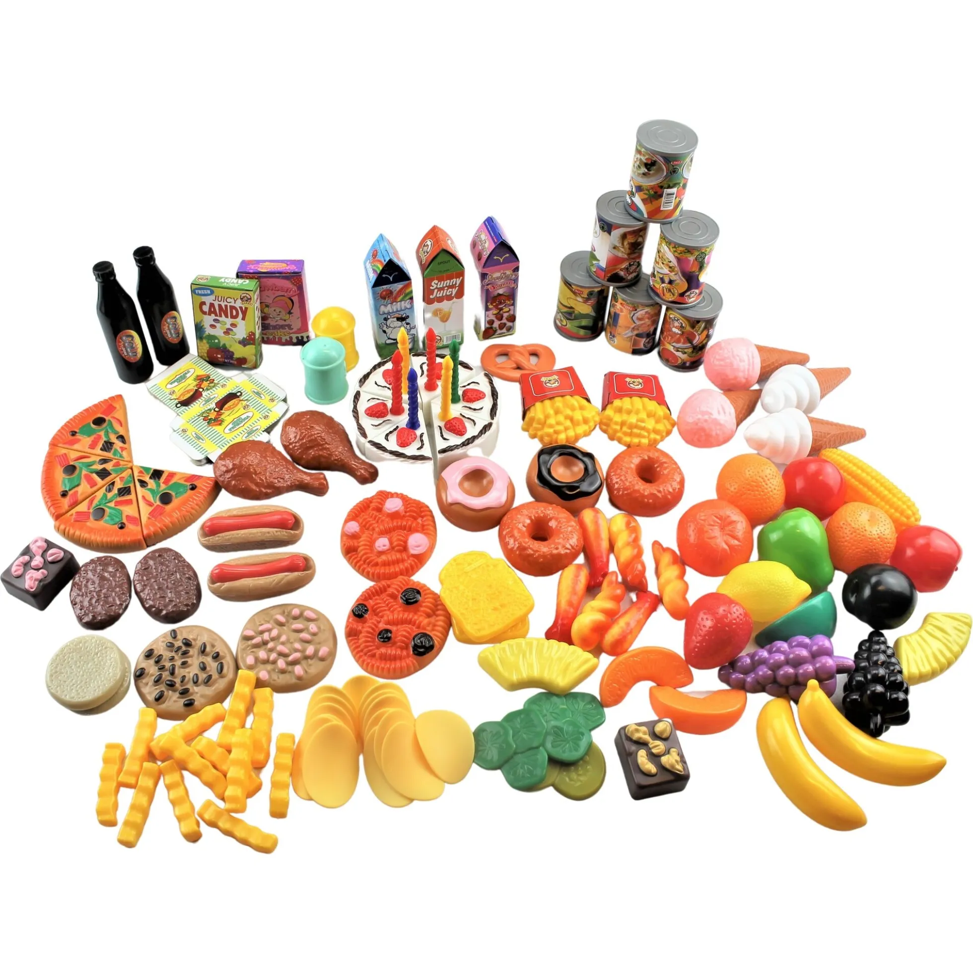 Kæmpe legemadssæt med fødselsdagstema - 130 dele