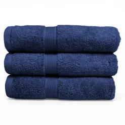 Økologisk håndklæde - 100% GOTS-certificeret bomuld - Gæstehåndklæde 40x60 cm - Navy