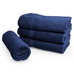 Økologisk håndklæde - 100% GOTS-certificeret bomuld - Badelagen 100x150 cm - Navy