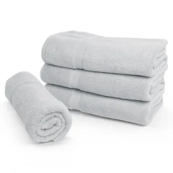 Økologisk håndklæde - 100% GOTS-certificeret bomuld - Badelagen 100x150 cm - Lysegrå