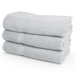 Økologisk håndklæde - 100% GOTS-certificeret bomuld - Badelagen 100x150 cm - Lysegrå