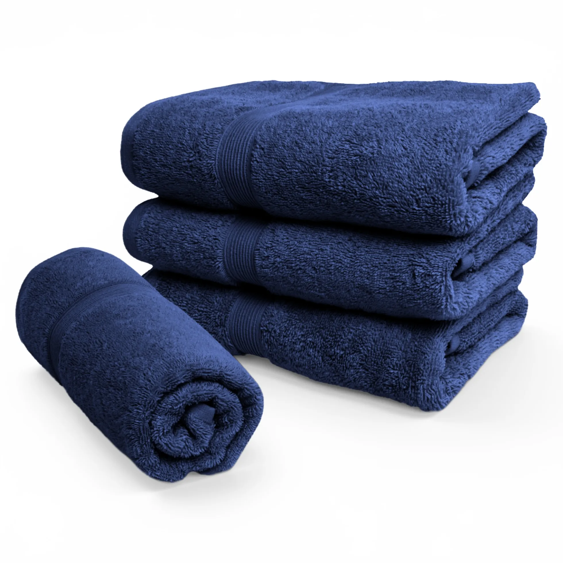 Økologisk håndklæde - 100% GOTS-certificeret bomuld - 50x100 cm - Navy