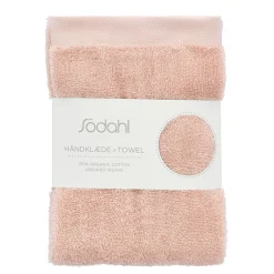 Økologisk håndklæde - 100% økologisk bomuld - Håndklæde lyserød 50x100 cm - Södahl Organic Comfort - Rosa