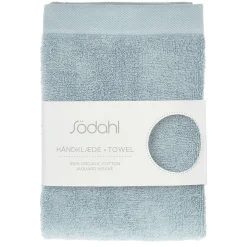 Økologisk håndklæde - 100% økologisk bomuld - Håndklæde lyseblå 50x100 cm - Södahl Organic Comfort - Linen blue