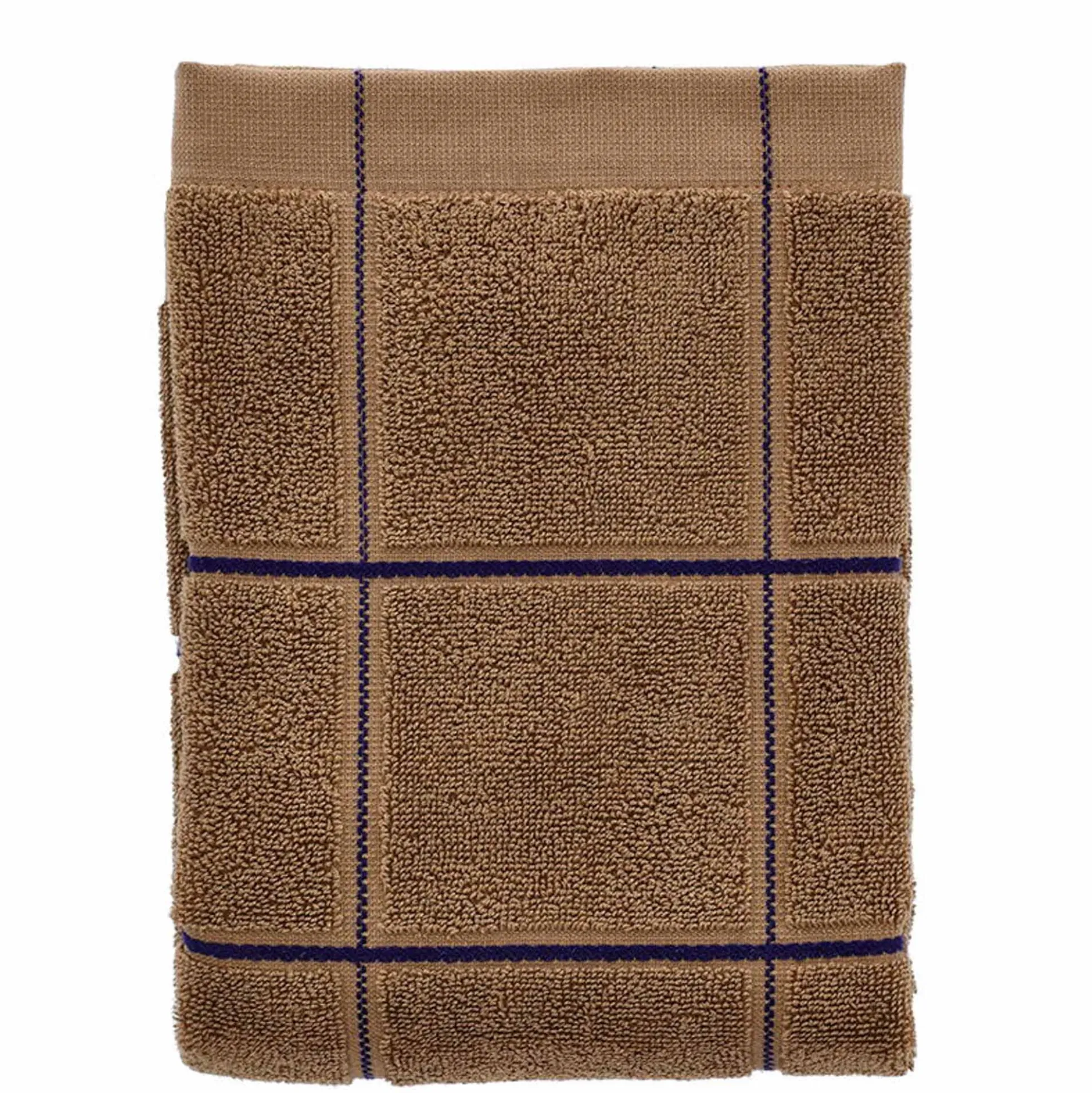 Økologisk håndklæde - 100% økologisk bomuld - Håndklæde 50x100 cm - Södahl Vista - Brun ternet