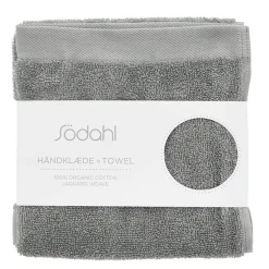 Økologisk håndklæde - 100% økologisk bomuld - Gæstehåndklæde grå 40x60 cm - Södahl Organic Comfort - Stone Grey