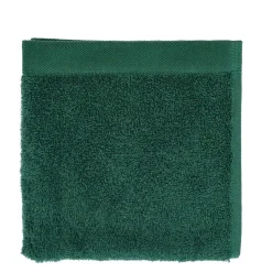 Økologisk håndklæde - 100% økologisk bomuld - Gæstehåndklæde grøn 40x60 cm - Södahl Organic Comfort - Forest green