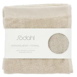 Økologisk håndklæde - 100% økologisk bomuld - Gæstehåndklæde 40x60 cm - Södahl Organic Comfort - Beige