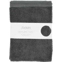 Økologisk håndklæde - 100% økologisk bomuld - Badehåndklæde grå70x140 cm - Södahl Organic Comfort - Ash