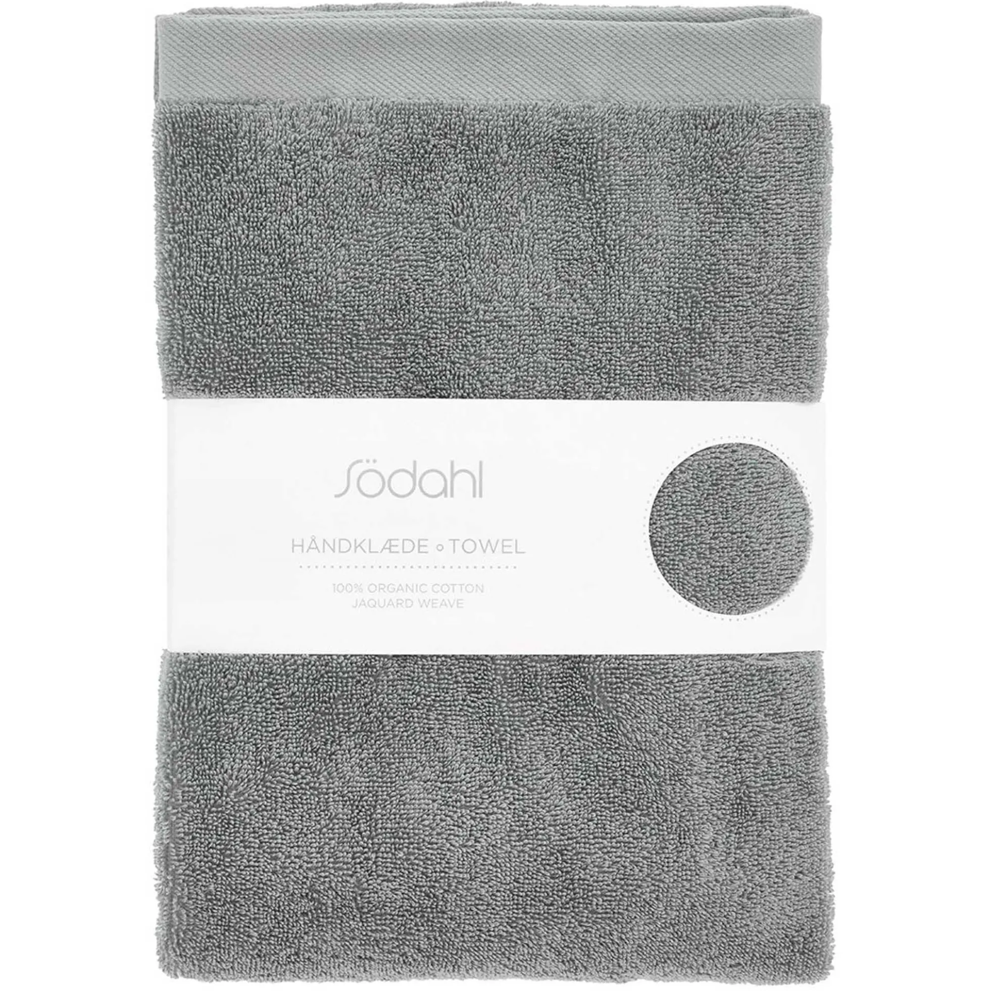 Økologisk håndklæde - 100% økologisk bomuld - Badehåndklæde grå 70x140 cm - Södahl Organic Comfort - Stone grey