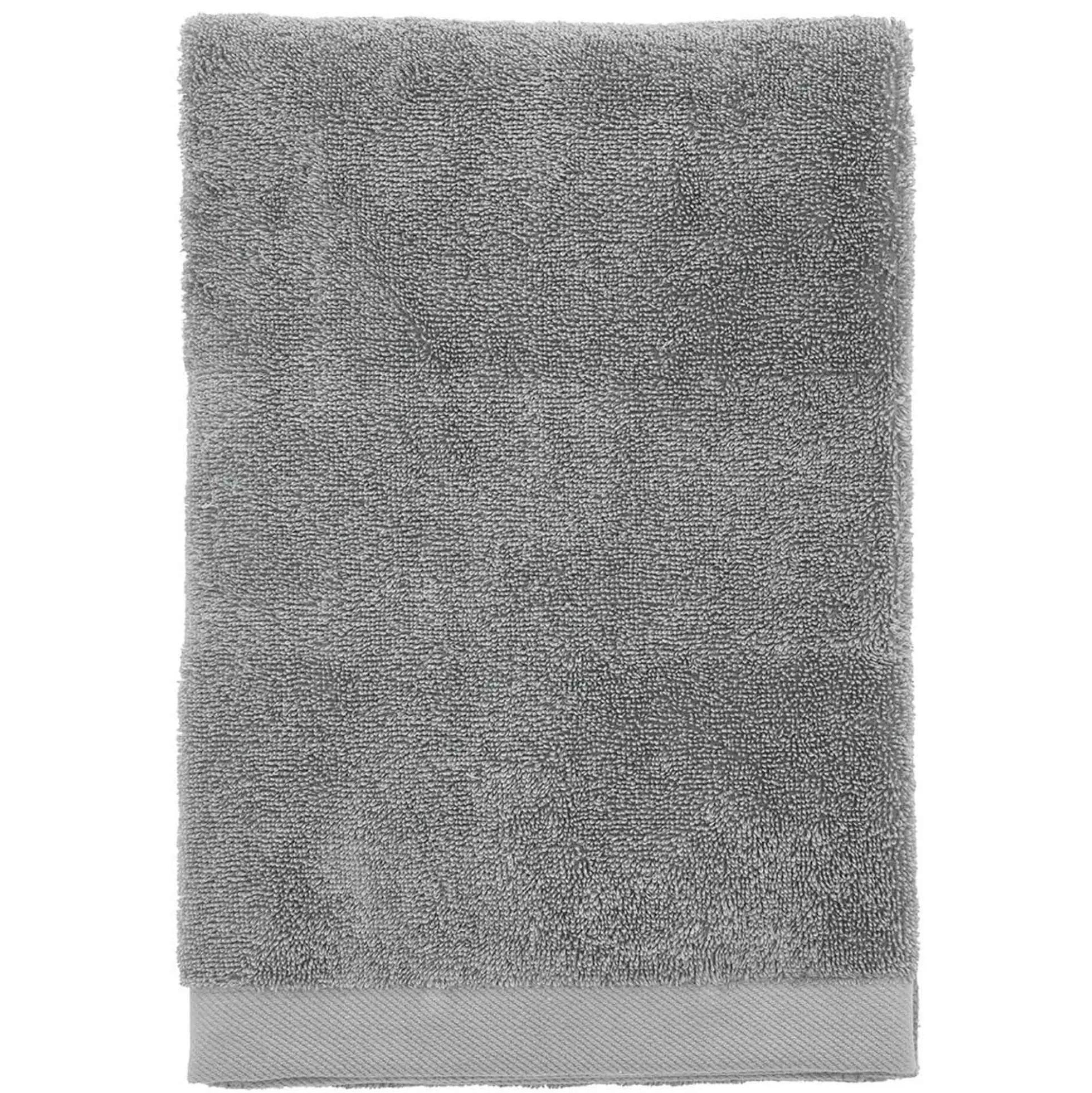 Økologisk håndklæde - 100% økologisk bomuld - Badehåndklæde grå 70x140 cm - Södahl Organic Comfort - Stone grey